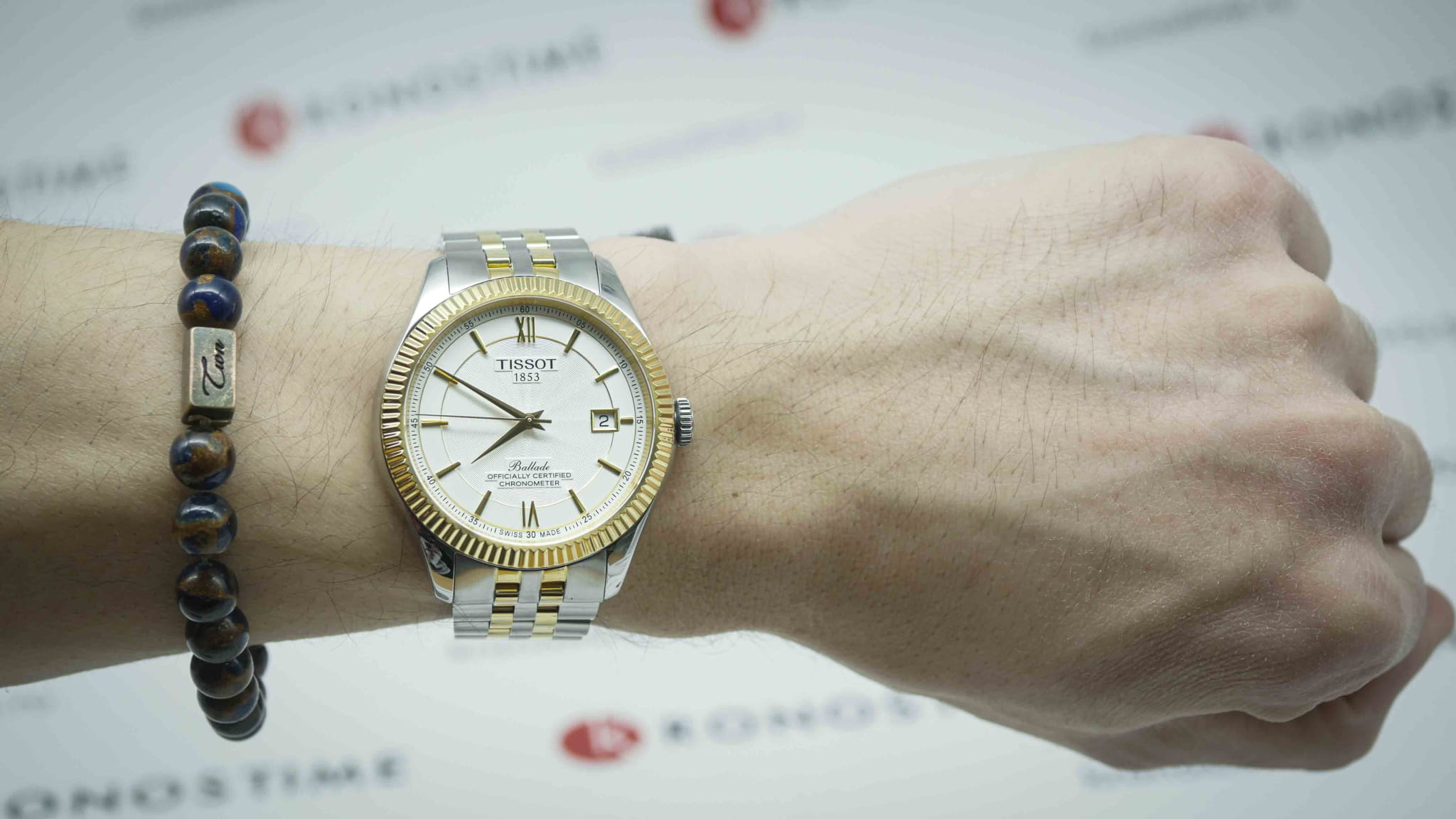 Tissot Tissot Ballade Powermatic 80 Silicium T108.408.22.278.01 механические часы с аксессуарами мужские часы модель T1084082227801